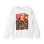 Halloween Town Crewneck Sweatshirt — Vintage Haunted House Pumpkin Graphic