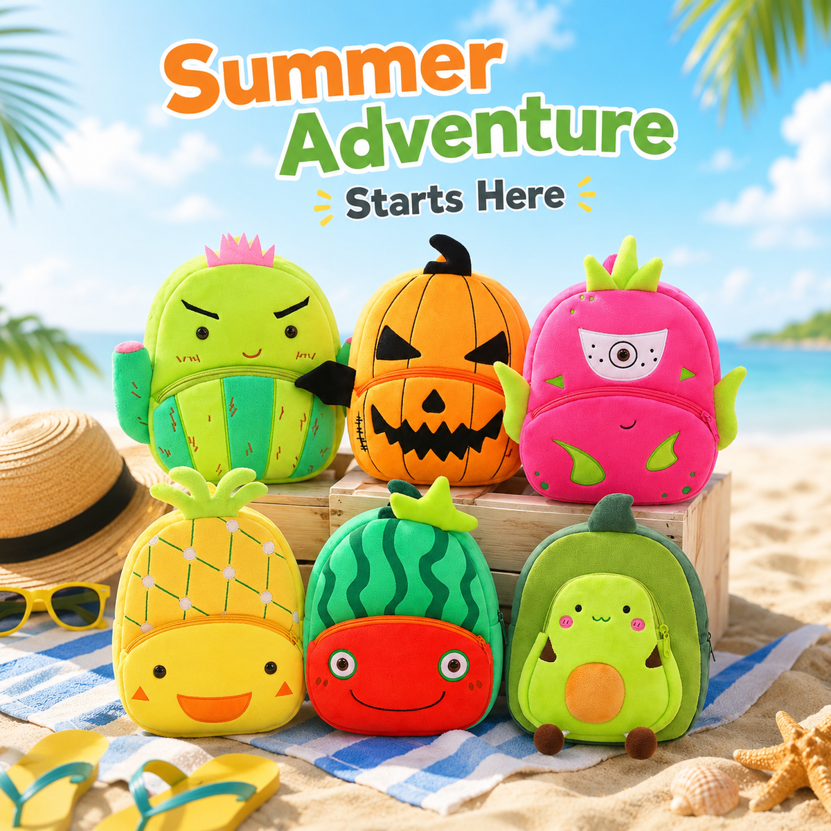 Soft Backpack fruit-4
