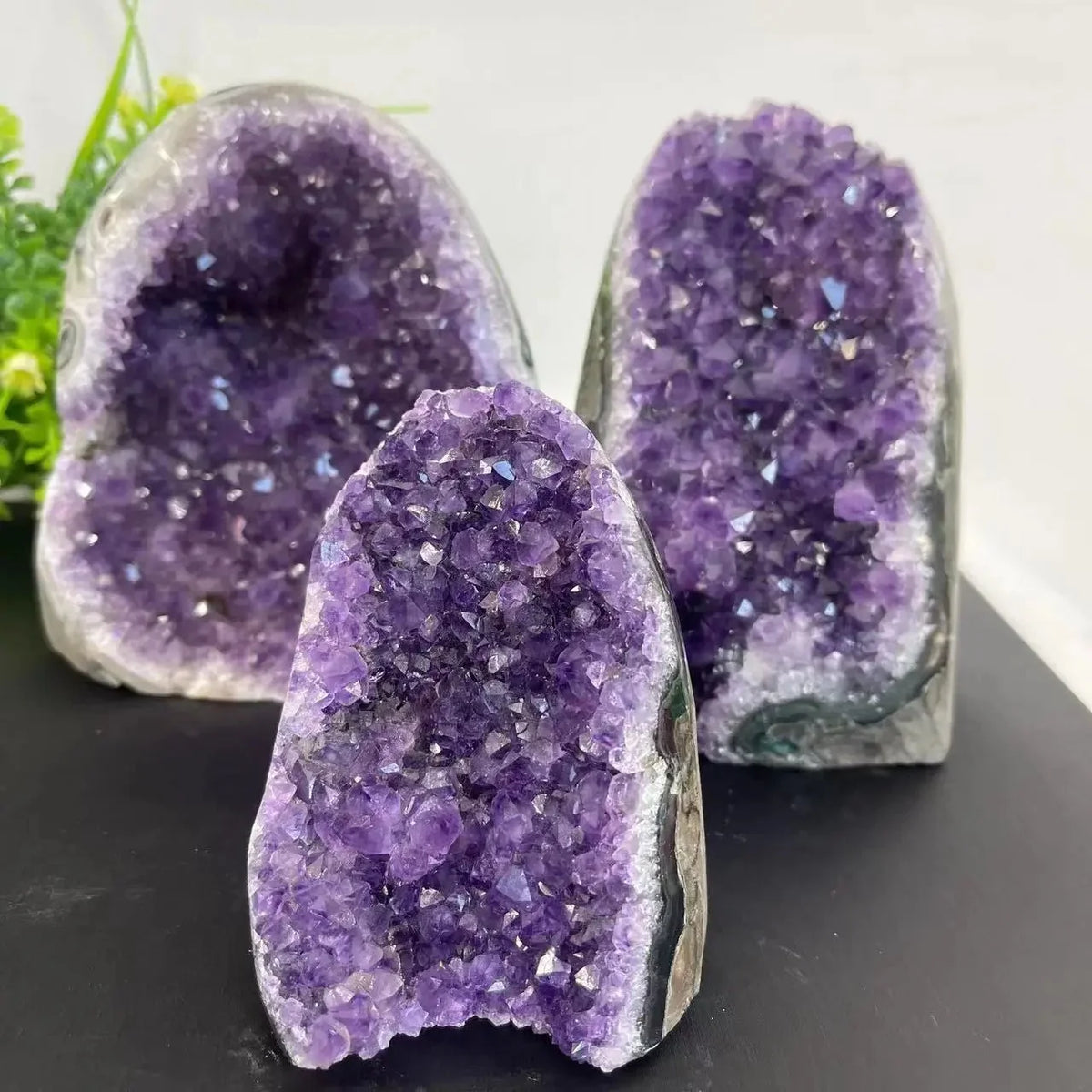 Raw Amethyst Crystal Geode-1