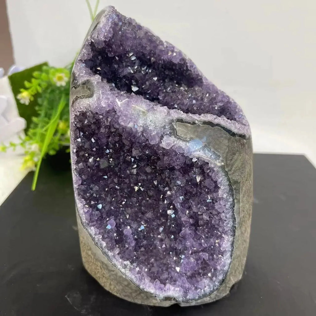 Raw Amethyst Crystal Geode-4
