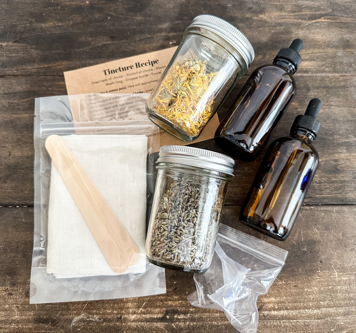 DIY 2 Herb Tincture Box Kit-1